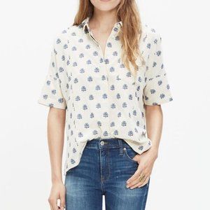 Madewell Academie Shirt in Floral Wave